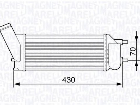 Intercooler CITROEN C4 Grand Picasso I UA MAGNETI MARELLI 351319203530