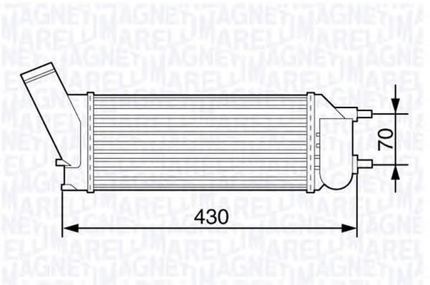 Intercooler CITROEN C4 I LC MAGNETI MARELLI 351319203530