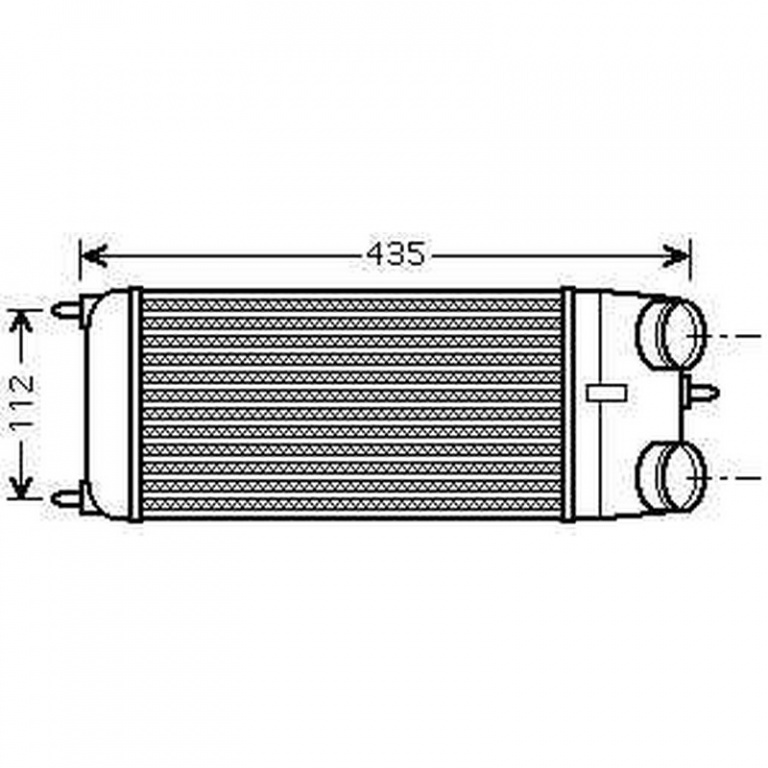 INTERCOOLER CITROEN DS3 2009->2016 Radiator intercooler 1,6HDi (300x158x80) PIESA NOUA ANI 2009 2010 2011 2012 2013 2014 2015 2016