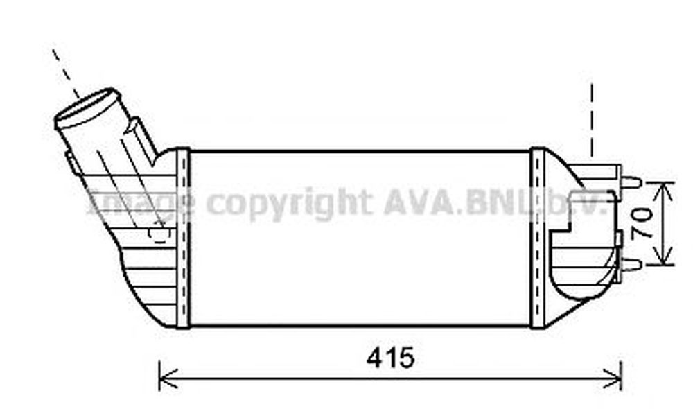 Intercooler CITROEN DS5 AVA PE4360