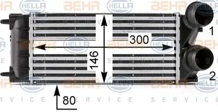 Intercooler CITROEN DS5 HELLA 8ML376700071