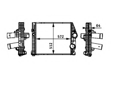 Intercooler compresor 30211 NRF pentru Mercedes-be