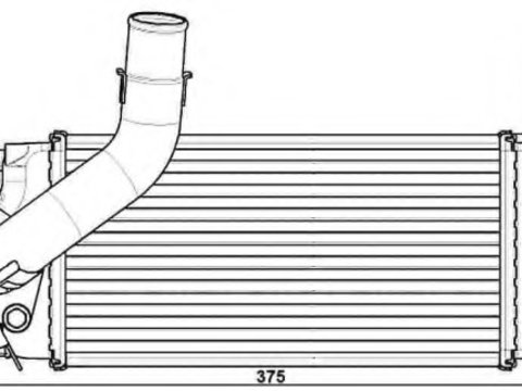 Intercooler compresor 30245 NRF pentru Toyota Auris Toyota Blade Toyota Altis Toyota Corolla Toyota Ist Toyota Urban