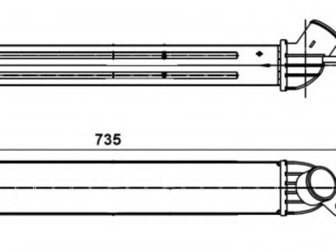 Intercooler compresor 30303 NRF