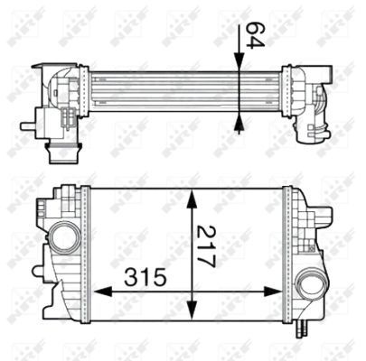 Intercooler compresor 30534 NRF