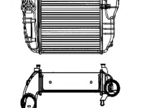 Intercooler compresor 30756 NRF pentru Audi A4