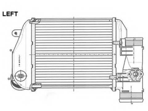 Intercooler compresor 30767 NRF pentru Audi A6