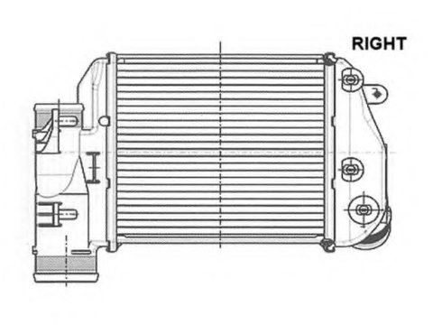 Intercooler compresor 30768 NRF pentru Audi A6