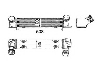 Intercooler compresor 30797 NRF pentru Bmw Seria 3