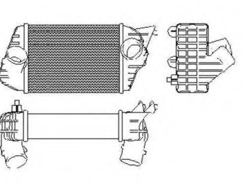 Intercooler compresor 30833 NRF pentru Fiat Stilo