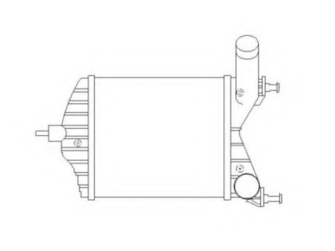 Intercooler compresor 30862 NRF pentru Fiat Punto Fiat Idea