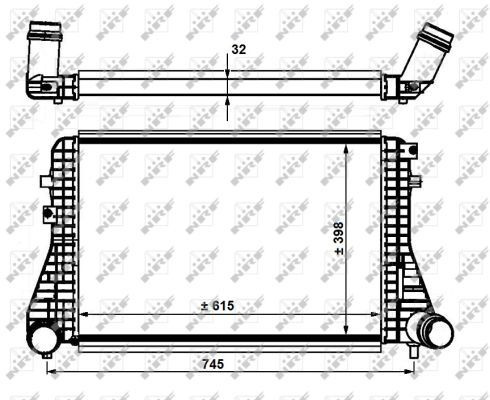 Intercooler compresor 30915 NRF pentru Vw Jetta Vw Vento Vw Beetle Vw Novo