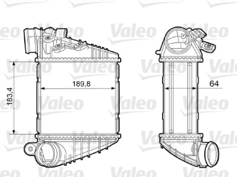 Intercooler, compresor (817457 VALEO) AUDI,SEAT,SKODA,VW