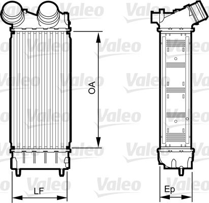 Intercooler, compresor (818226 VALEO) Citroen,DS,PEUGEOT