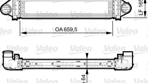 Intercooler, compresor (818245 VALEO) FO