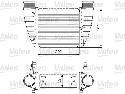 Intercooler compresor 818325 VALEO pentru Audi A4 Seat Exeo
