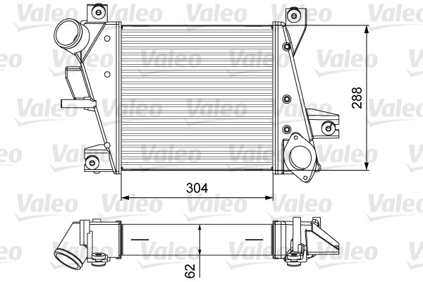 Intercooler, compresor (818360 VALEO) NISSAN