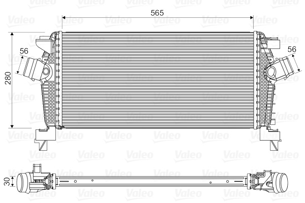 Intercooler compresor 818565 VALEO pentru Opel Astra