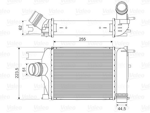 Intercooler compresor 818609 VALEO pentru Dacia Duster Dacia Lodgy Dacia Sandero Dacia Logan Renault Clio Dacia Dokker Renault Captur