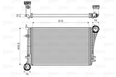 Intercooler compresor 818675 VALEO pentru Audi A3 