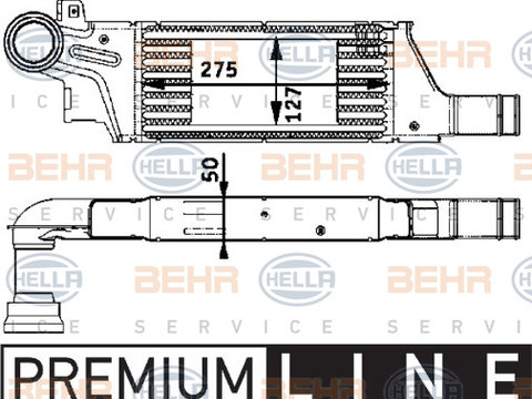 Intercooler, compresor (8ML376723281 HELLA) OPEL,VAUXHALL