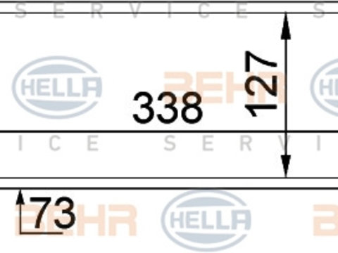 Intercooler, compresor (8ML376746621 HELLA) FORD