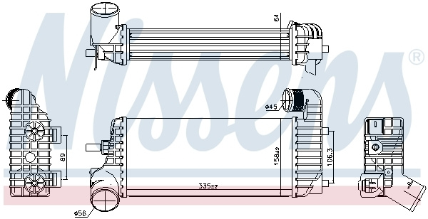 Intercooler compresor 96221 NISSENS pentru Ford Focus