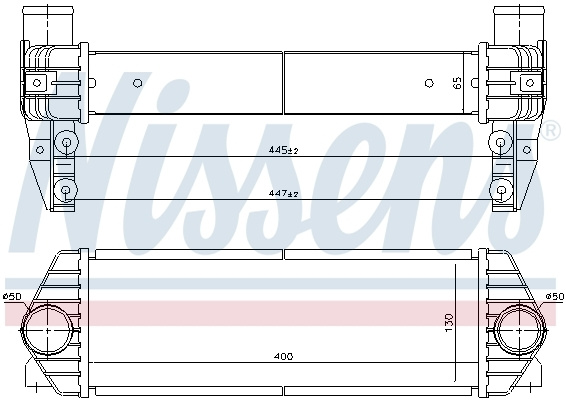 Intercooler compresor 96435 NISSENS pentru Ford Tourneo Ford Transit