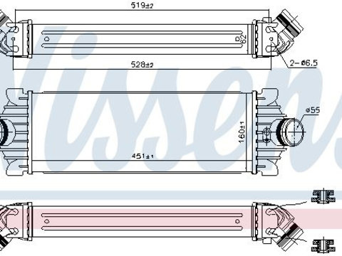 Intercooler compresor 96486 NISSENS pentru Ford Transit Ford Tourneo