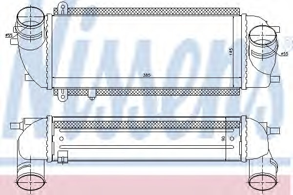 Intercooler compresor 96537 NISSENS pentru Kia Sorento