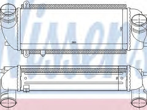 Intercooler compresor 96537 NISSENS pentru Kia Sorento