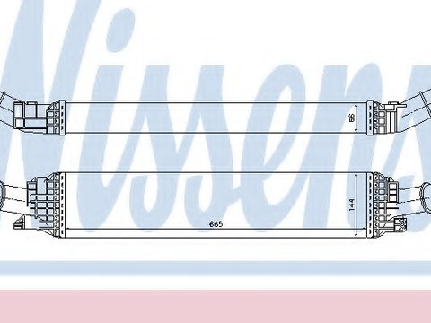 Intercooler compresor 96567 NISSENS pentru Audi A6 Audi Q5 Audi A5 Audi A4