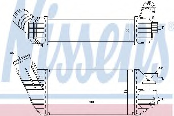 Intercooler compresor ~ 96573 ~ NISSENS ~ pentru C