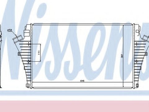 Intercooler compresor 96684 NISSENS pentru Opel Vectra Opel Signum