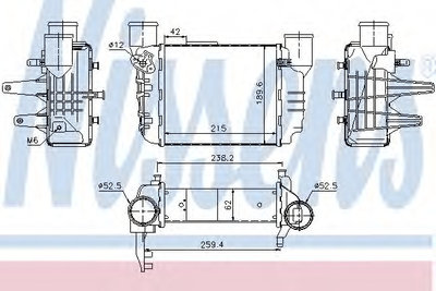 Intercooler compresor 96709 NISSENS pentru Audi A4