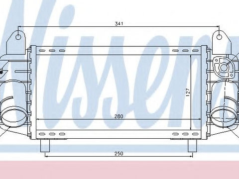Intercooler, compresor AUDI A2 (8Z0) (2000 - 2005) NISSENS 96793 piesa NOUA