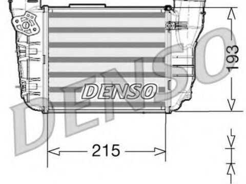 Intercooler, compresor AUDI A4 (8E2, B6), AUDI A4 Avant (8E5, B6) - DENSO DIT02020
