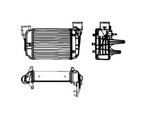 Intercooler, compresor AUDI A4 Cabriolet (8H7, B6, 8HE, B7) (2002 - 2009) NRF 30753
