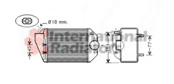 Intercooler, compresor AUDI A4 limuzina (8D2, B5), VW PASSAT limuzina (3B2), VW PASSAT Variant (3B5) - VAN WEZEL 58004221