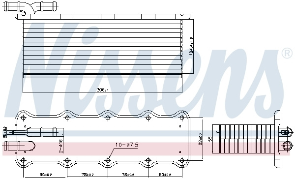 Intercooler compresor # Audi A5 2016 2017 2018 2019 2020 2021 2022 2023 2024 2025 # 96318 # NISSENS