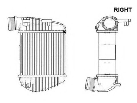 Intercooler, compresor AUDI A6 (4F2, C6) (2004 - 2011) NRF 30772 piesa NOUA