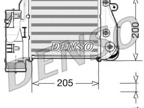 Intercooler, compresor AUDI A6 Avant (4F5, C6) (2005 - 2011) DENSO DIT02025 piesa NOUA