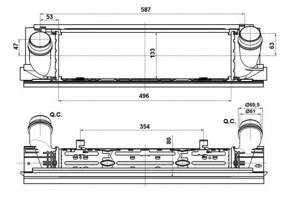 Intercooler, compresor BMW 3 Gran Turismo (F34) (2