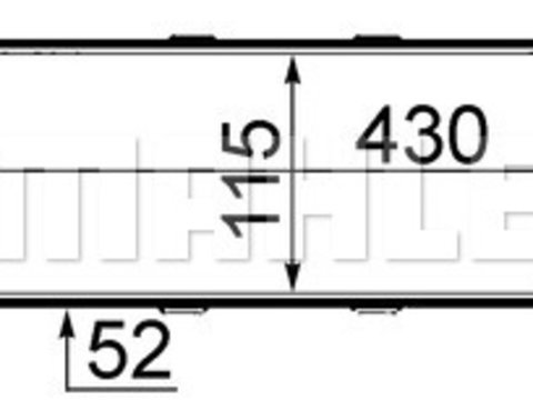 Intercooler, compresor (CI47000S MAHLE KNECHT) MERCEDES-BENZ