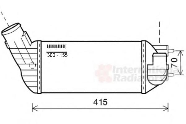 Intercooler, compresor Citroen C4 Picasso I (UD_), Citroen C4 Grand Picasso I (UA_), PEUGEOT 308 SW combi - VAN WEZEL 40004360