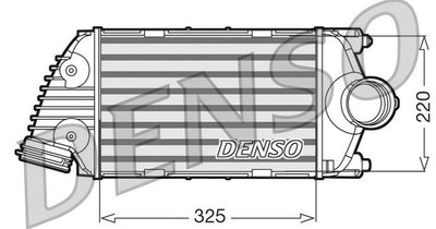 Intercooler, compresor DENSO DIT28016