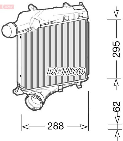 Intercooler, compresor DENSO DIT28021