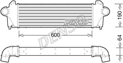 Intercooler compresor DIT12005 DENSO pentru Iveco 
