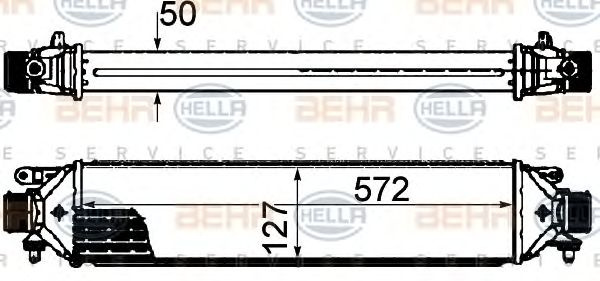 Intercooler compresor FIAT BRAVO/PUNTO 1,9D 07- - Cod intern: W20089518 - LIVRARE DIN STOC in 24 ore!!!