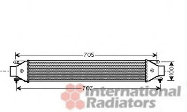 Intercooler, compresor FIAT DOBLO MPV (152, 263), FIAT DOBLO caroserie inchisa/combi (263) - VAN WEZEL 17004392